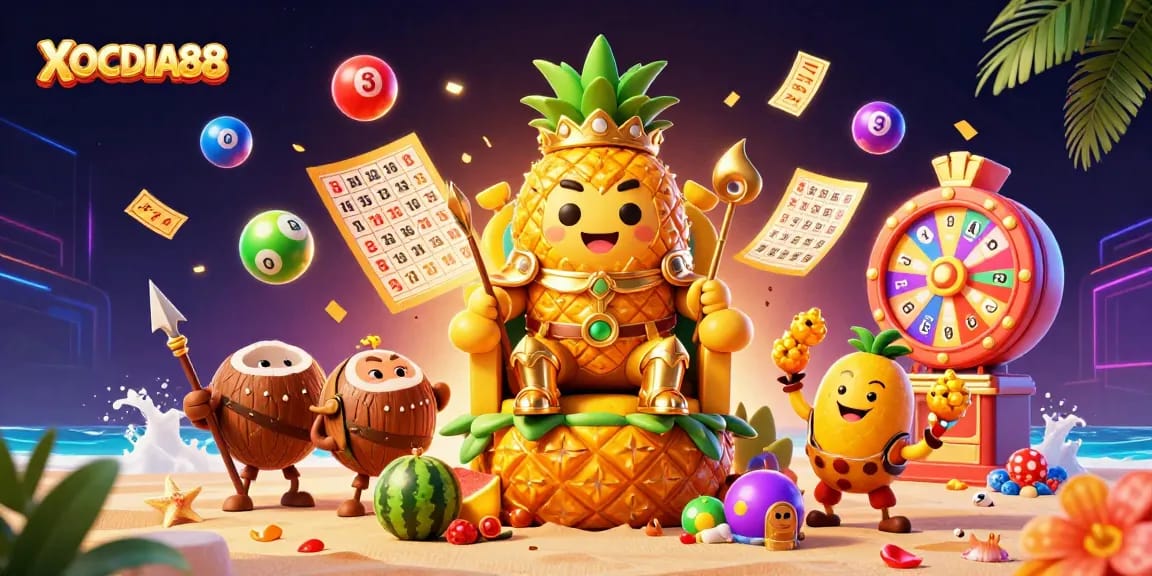 Engage with fun casino games at XOCDIA88 featuring vibrant characters and dynamic prize elements.