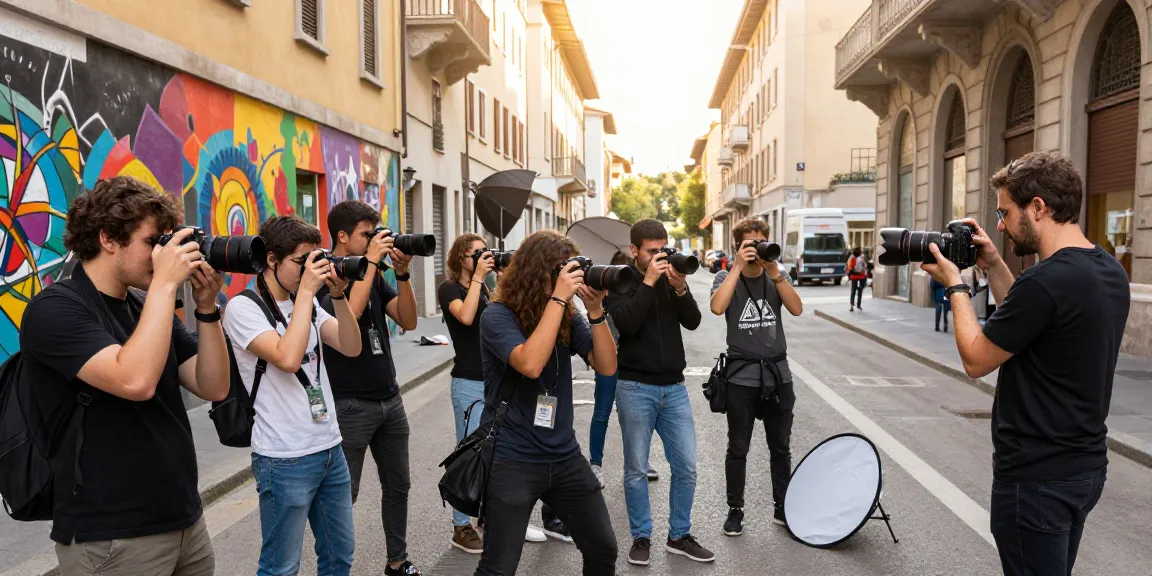 Corsi di Fotografia a Milano che catturano scene urbane vivaci con guida professionale.