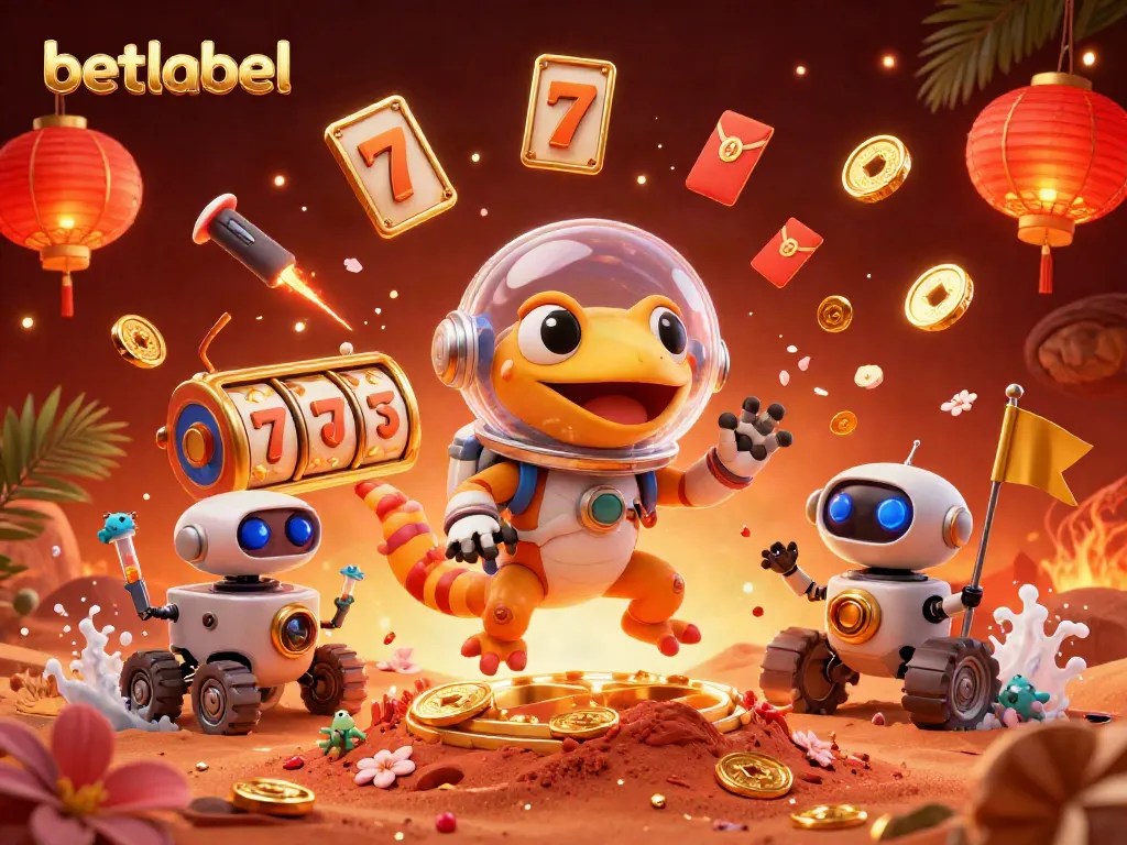 Experience thrilling gameplay at betlabel with slot reels and a vibrant casino atmosphere.