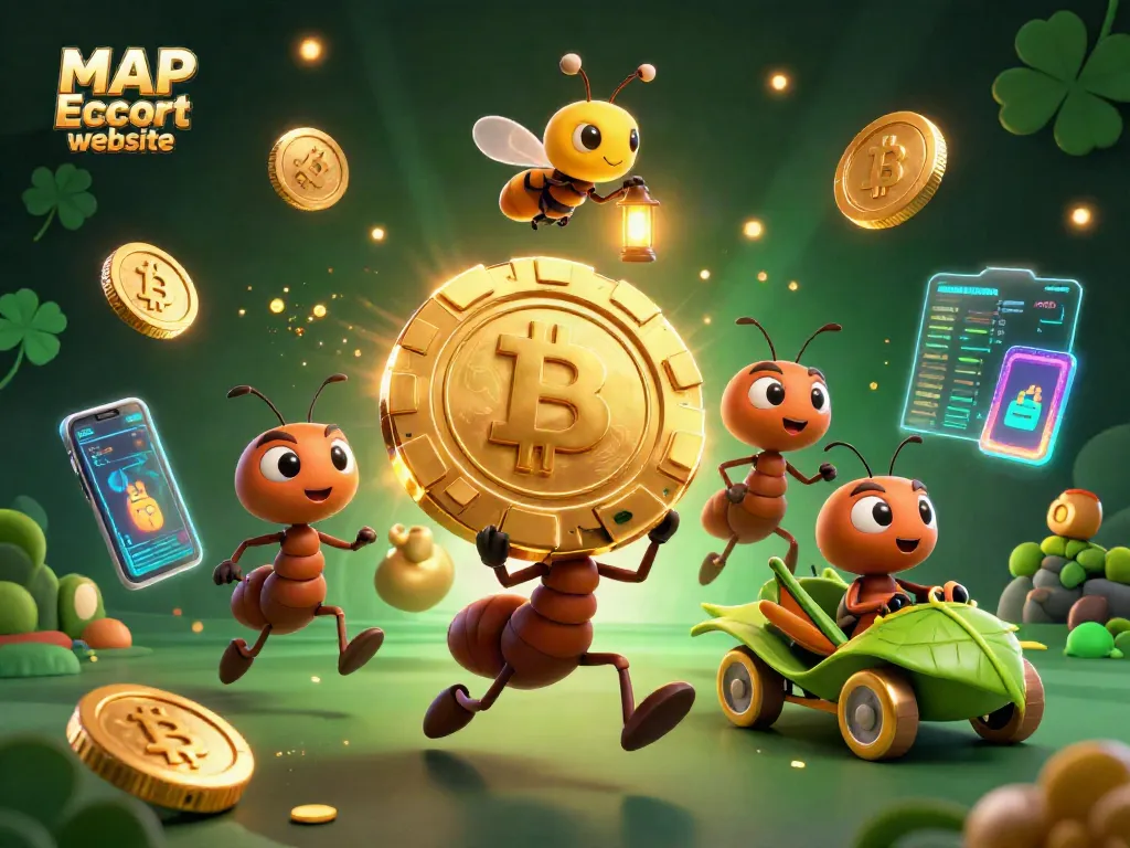 Engage with the exciting adventure on the MAP Escort website featuring ants running a gambling heist.