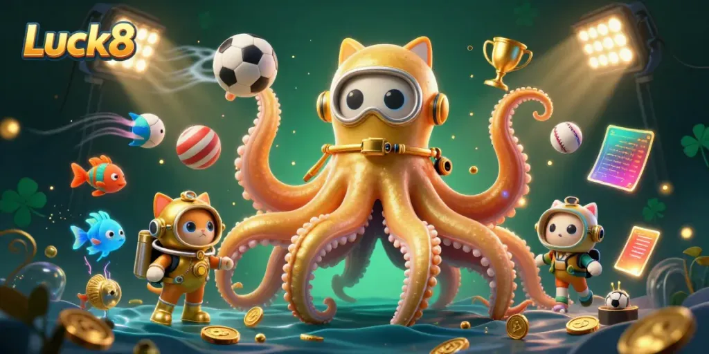 Engage Luck8’s thrilling world with dynamic sports betting elements and a magical underwater adventure.